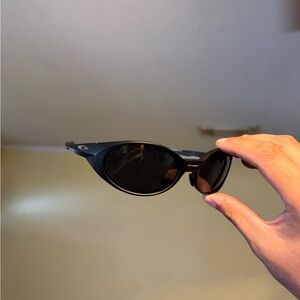 Cat-Eye Black Sunglasses for Women - Slim Frame Oakley Oakleys
